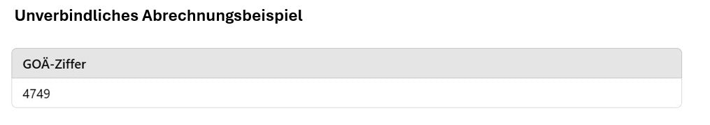 Ziffern Tabelle