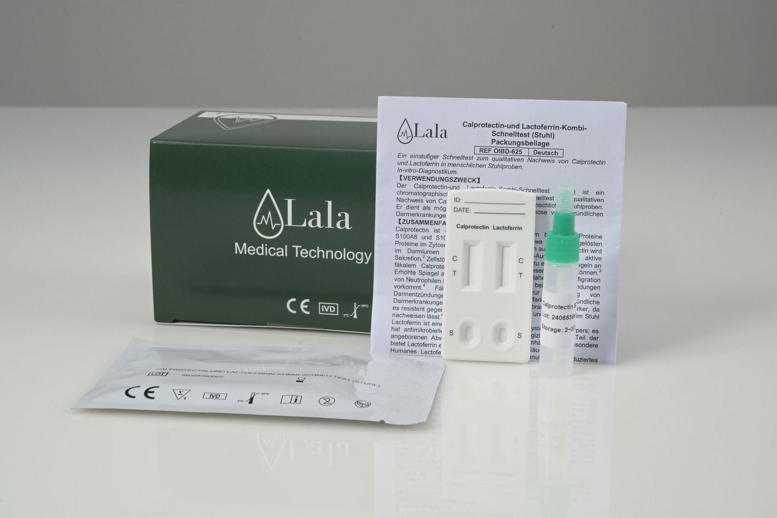 Calprotectin- und Lactoferrin-Kombi- Schnelltests (Stuhl) - Lala Medical Technology GmbH