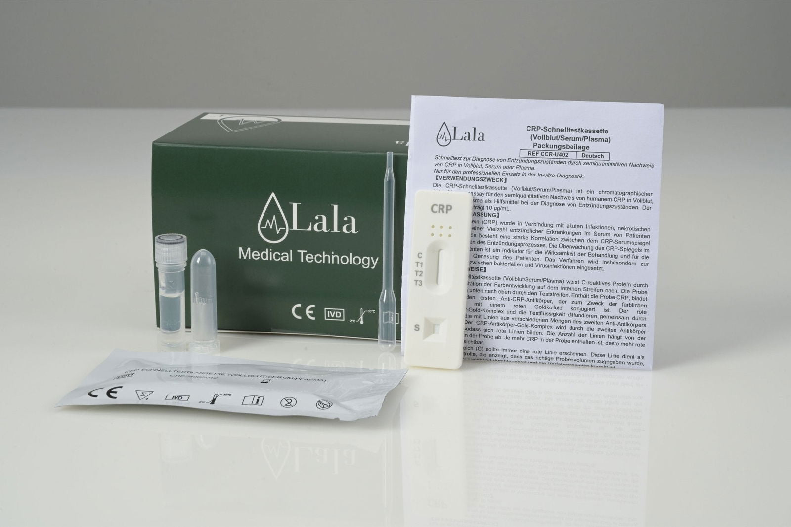 CRP Schnelltestkassetten (Vollblut/Serum/Plasma) - Lala Medical Technology GmbH