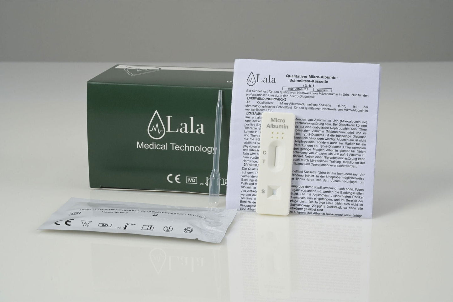 Micro-Albumin Schnelltestkassetten (Urin) - Lala Medical Technology GmbH